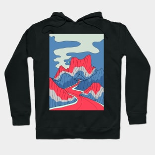 The red, white and blue lands Hoodie